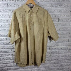 Roundtree Yorke Mens Shirt 3XT Short Sleeve Lightweight Beige PLA129E